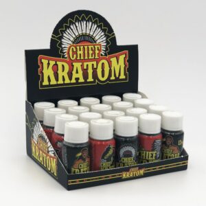 Chief Concentrate Kratom Extract Liquid Shot - display box 12ml 20 bottles