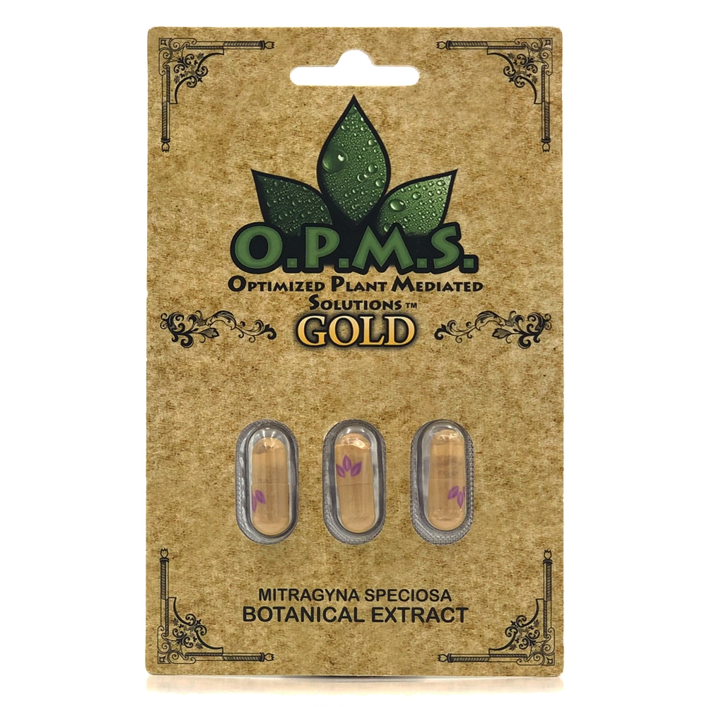 OPMS Gold Kratom Extract Capsules – 2-5 count