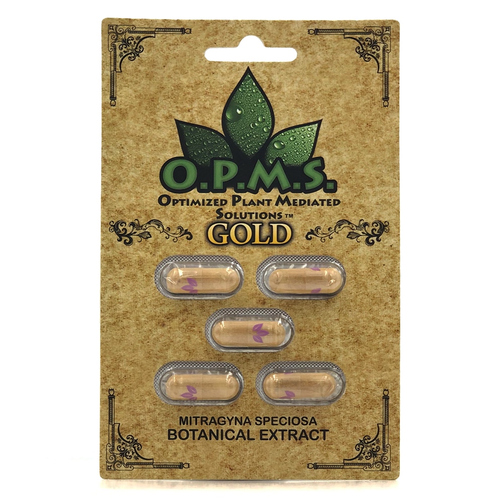 OPMS Gold Kratom Extract Capsules – 2-5 count