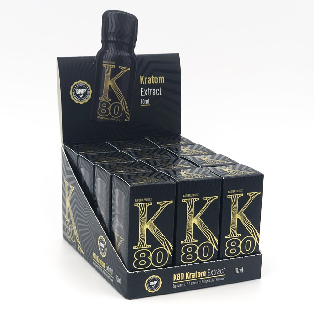 K-80 Extract Kratom Shot, 10ml – display box