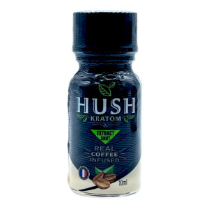 HUSH Real Coffee Infused Kratom Liquid Shot, 10ml