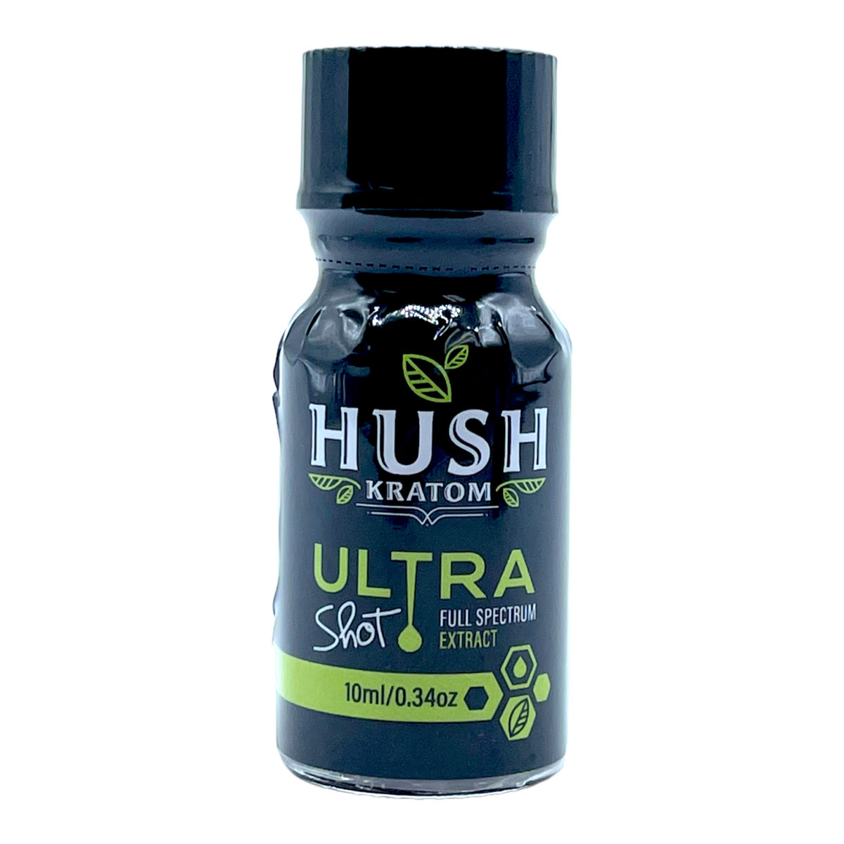 HUSH ULTRA Full Spectrum Extract Kratom Liquid Shot, 10ml