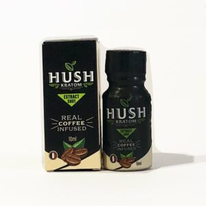 HUSH Real Coffee Infused Kratom Liquid Shot 110mg 10mL