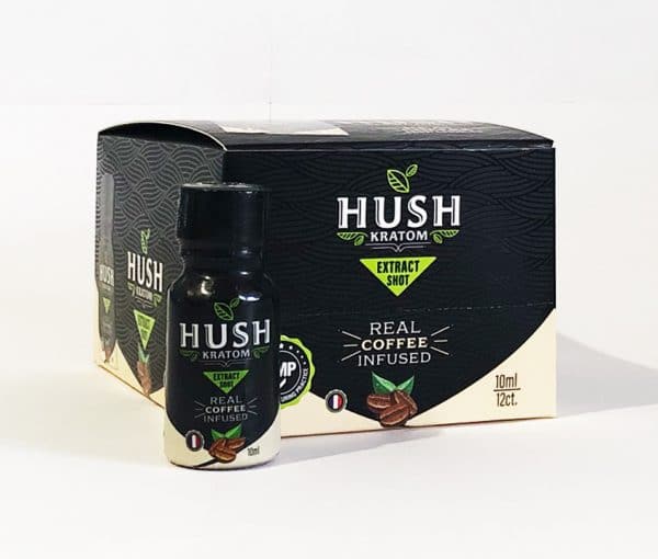 Hush Kratom Shot Coffee Infused Pack