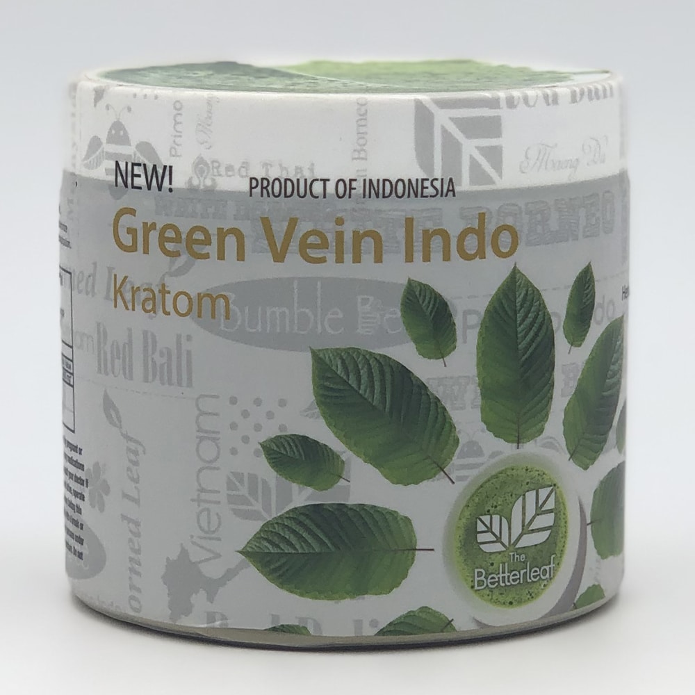 The Better Leaf Green Vein Indo Kratom Powder – 125 gram