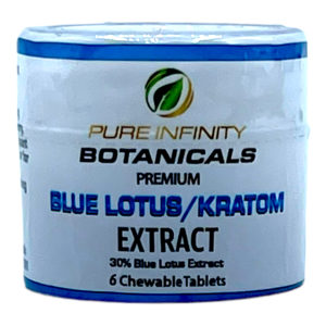 Pure Infinity Premium Blue Lotus Kratom Tablets, 6 count
