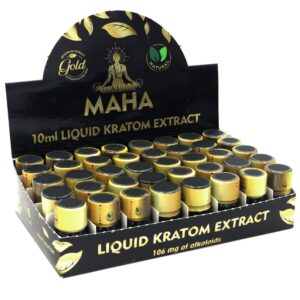 maha gold kratom shot box