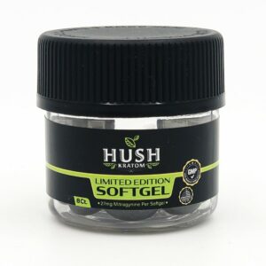 HUSH XL Soft Gels Kratom Extract Capsules - 8 count