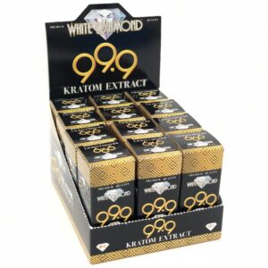 White Diamond 99.9 Kratom Liquid Shot - display box