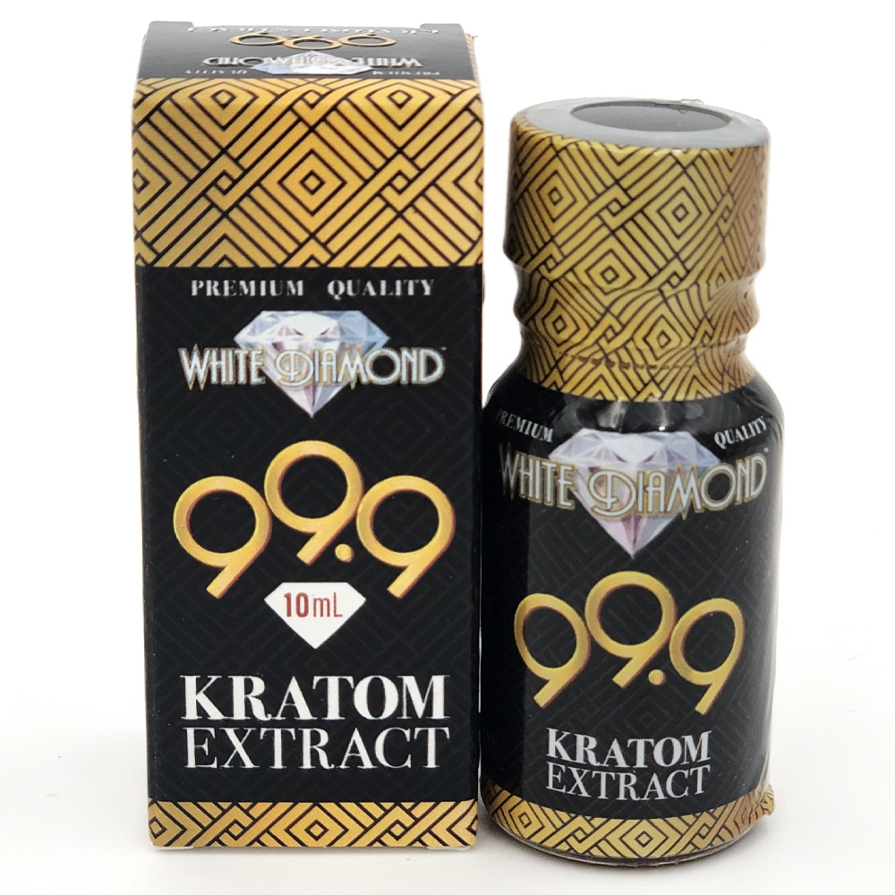 White Diamond 99.9 Extract Kratom Liquid Shot – display box 10ml 12 bottles