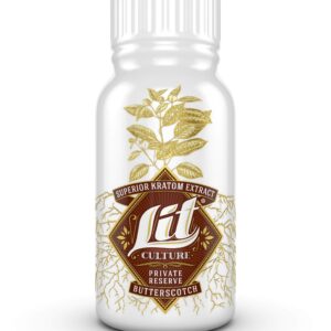 Lit Culture Butterscotch Kratom Extract Liquid Shot- 15ml