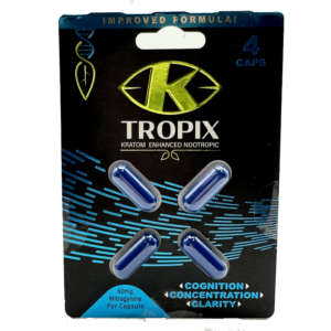 K-TROPIX Kratom Enhanced Nootropic Capsules - 4 count