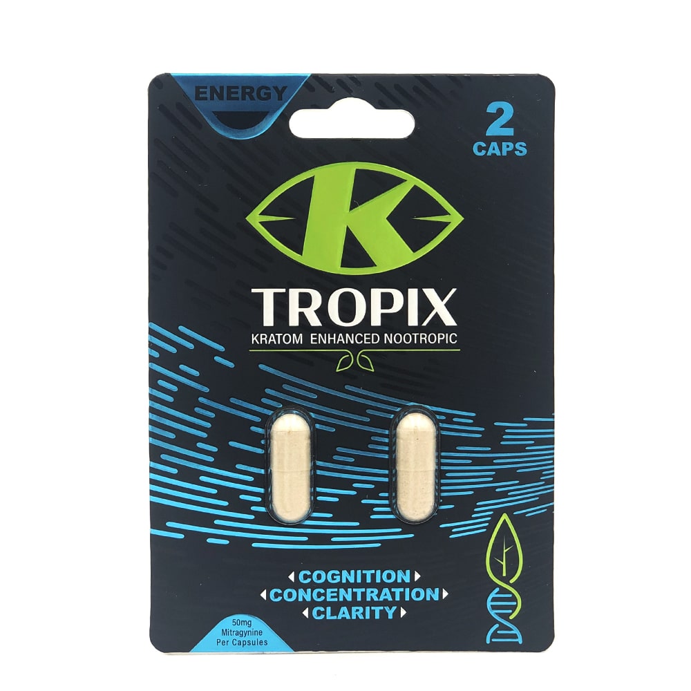 K-TROPIX Kratom Enhanced Nootropic Capsules – 2 count