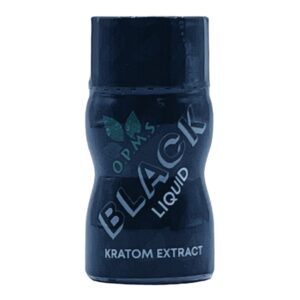 Black OPMS Kratom Extract Shot 375mg 8.8mL