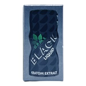 Black OPMS Kratom Extract Shot 375mg 8.8mL
