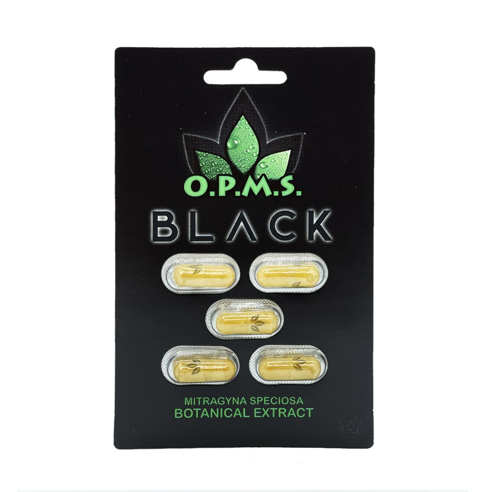 OPMS Black Extract Kratom Capsules