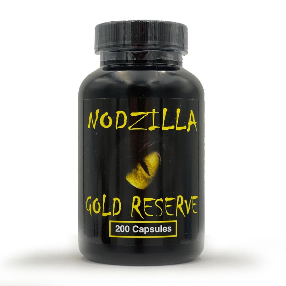 Nodzilla Gold Reserve Kratom Capsule – 200 CT.
