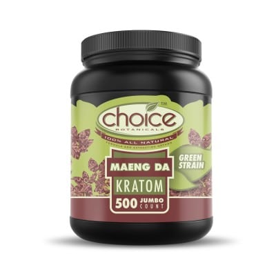 Choice Botanicals Maeng Da Kratom Capsules – 500 ct