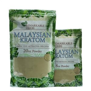 Remarkable Herbs Green Vein MALAYSIAN Kratom Powder