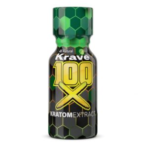 Krave 100X Kratom Liquid Extract Shot, 10ml