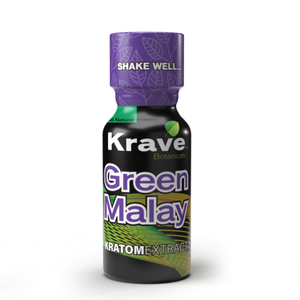 Krave Green Malay Kratom Extract Shot – 10ml