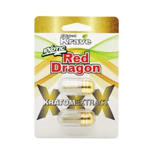 Krave RED DRAGON Kratom Extract Capsules - 2count