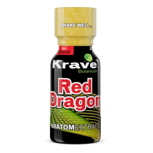 Krave Red Dragon Kratom Extract Shot, 10ml