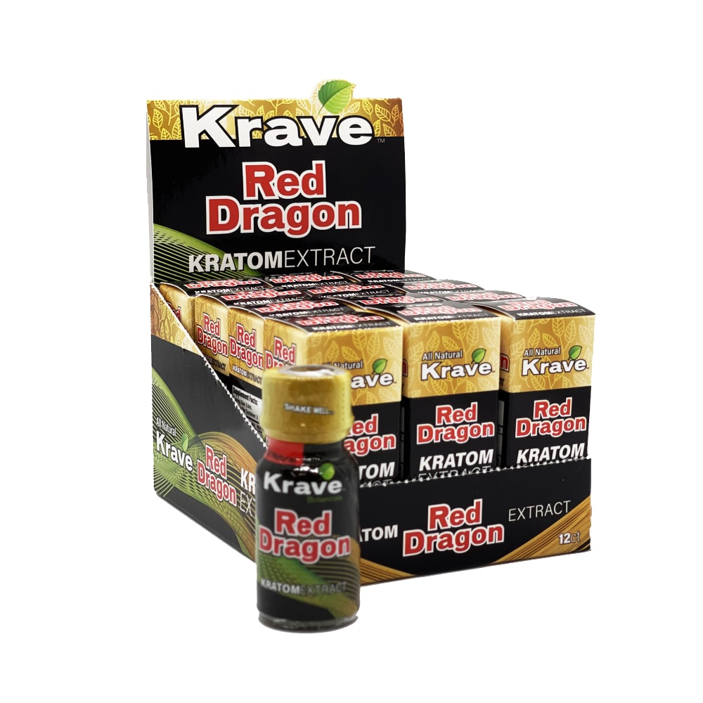 Krave RED DRAGON Kratom Extract Liquid Shot