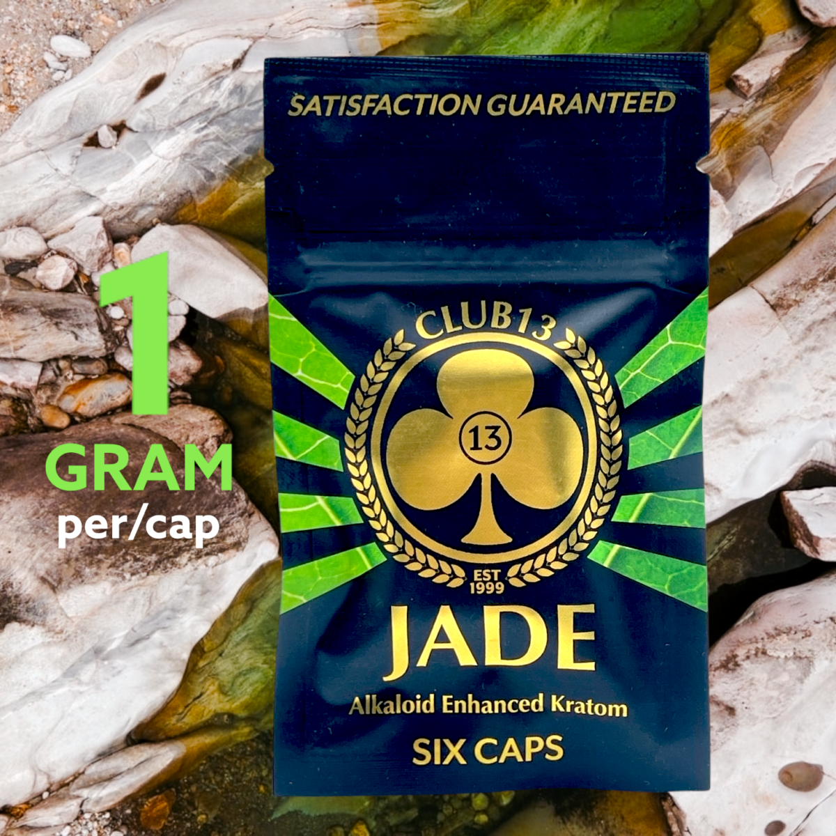 Club 13 Jade Enhanced Kratom Capsules – 6 count