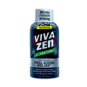 VIVAZEN 2X Extra Strength (MAX) Extract Kratom Liquid Shot - 56ml