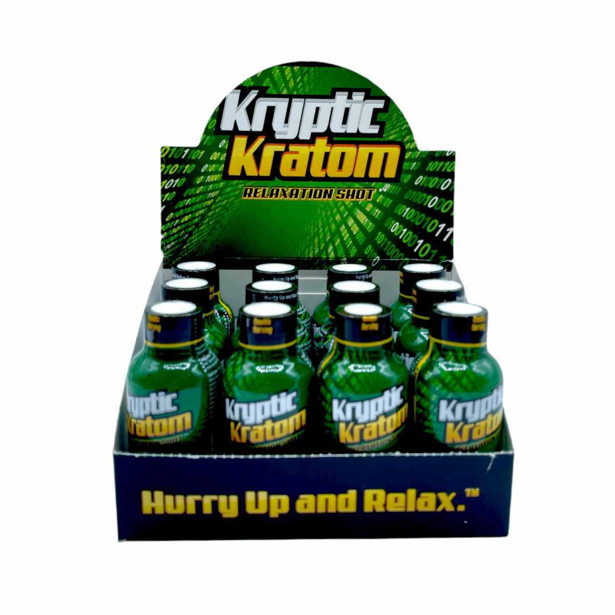 Kryptic Relaxation Extract Liquid Shot – display box 60ml 12 bottles