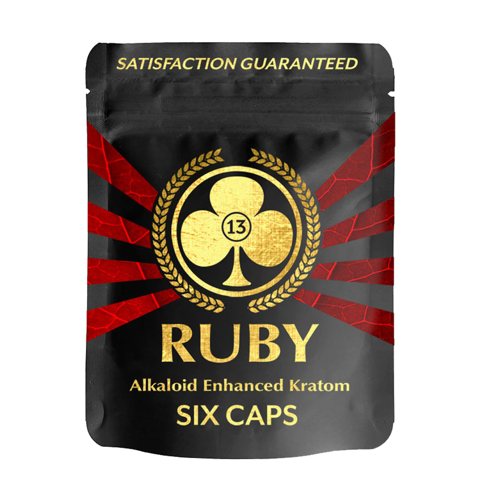Club 13 Enhanced RUBY Maeng Da Extract Kratom Capsules