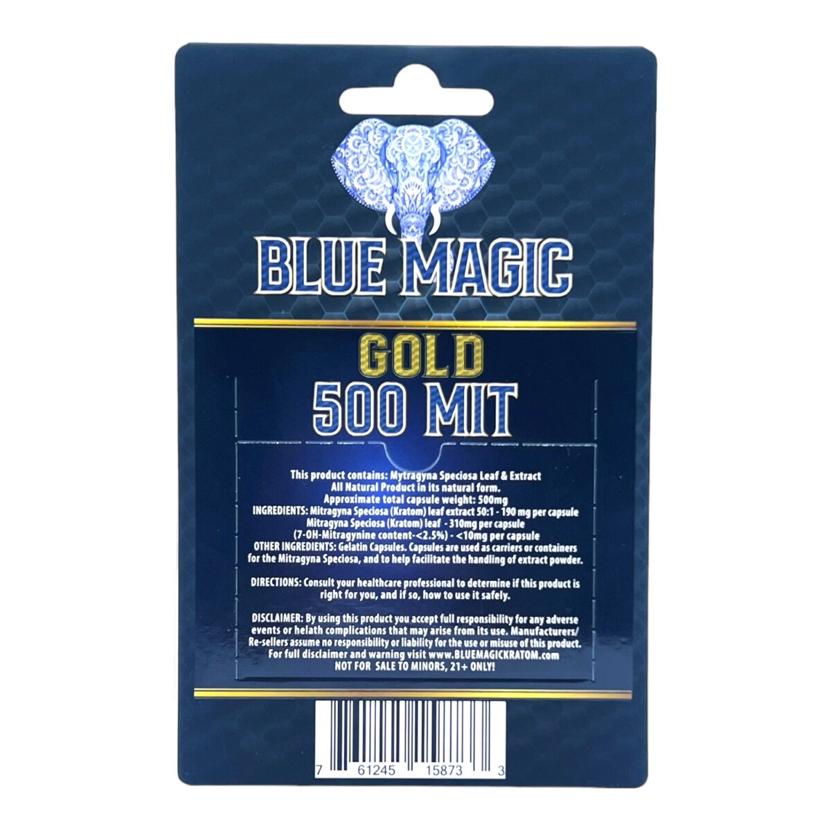 Blue Magic Gold Kratom Extract Capsules