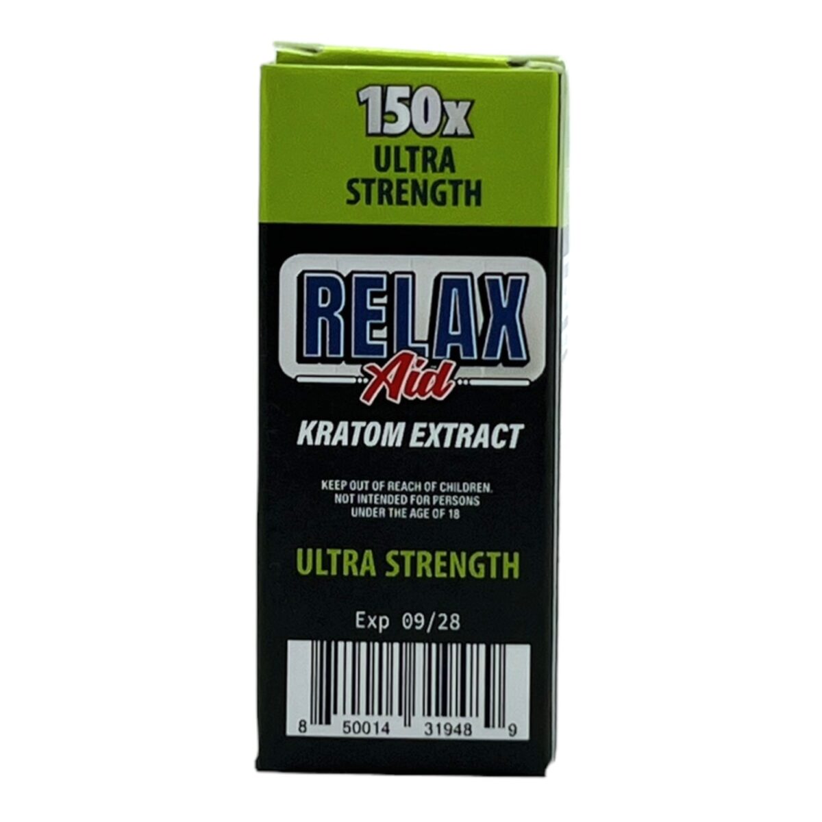 Relax Aid Ultra Strength 150X Kratom Extract Shot 10mL