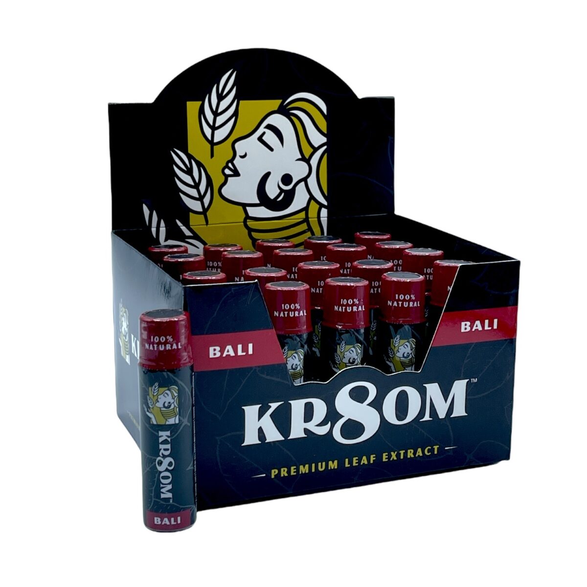 Kr8om Bali Kratom Extract Liquid Shot – 12ml 20 bottles