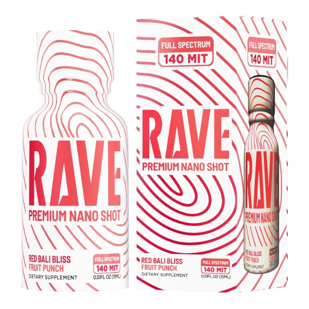 Rave Red Bali Bliss Kratom Shot 140mg 15mL