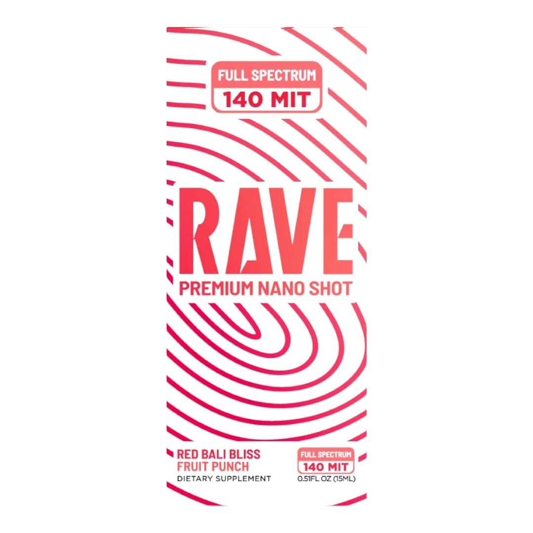 Rave Red Bali Bliss Kratom Shot 140mg 15mL