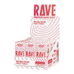 Rave Red Bali Bliss Kratom Shot, 140mg, 15mL