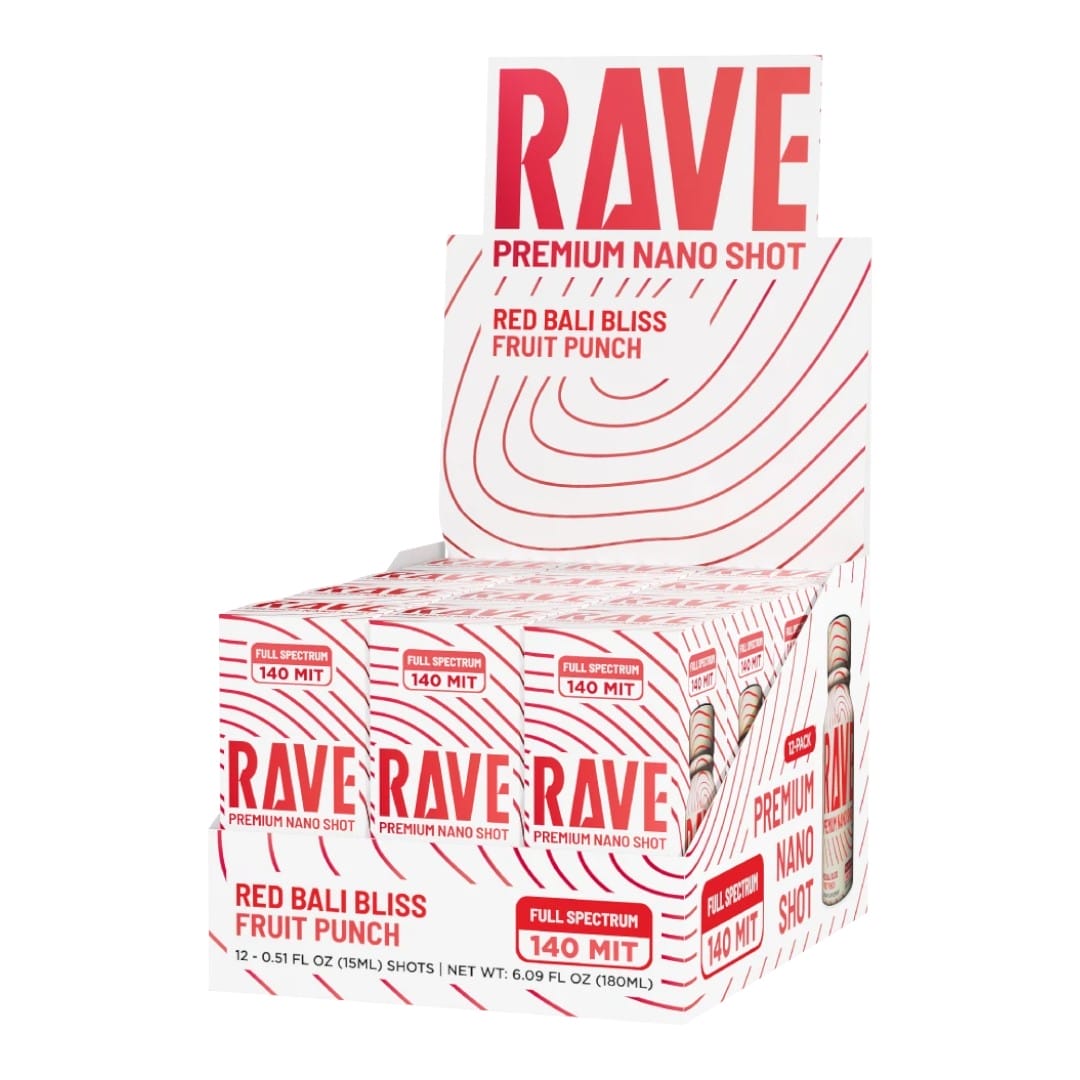 Rave Red Bali Bliss Kratom Shot 140mg 15mL
