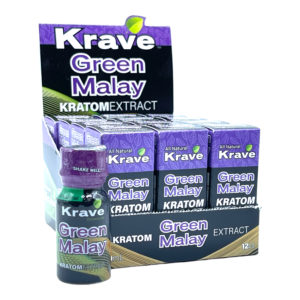 Krave GREEN MALAY Kratom Extract Liquid Shot - 10ml