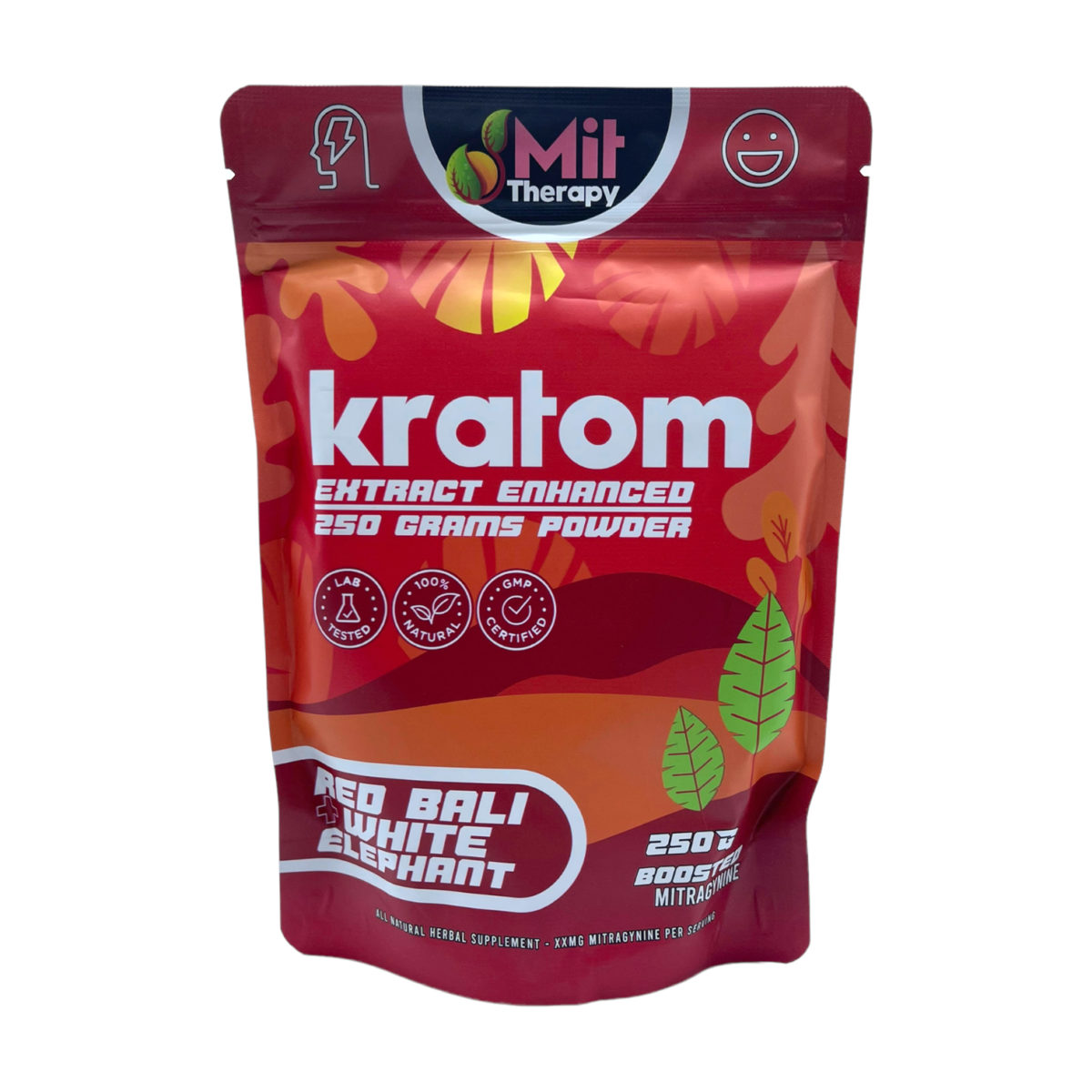 MIT Therapy Red Bali White Elephant Extract Enhanced Kratom Powder