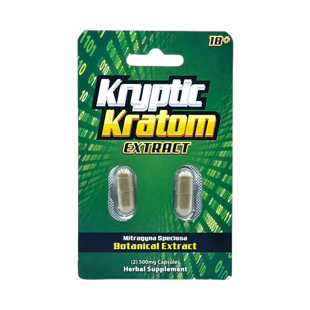 Kryptic Kratom Extract Capsules, 2 count