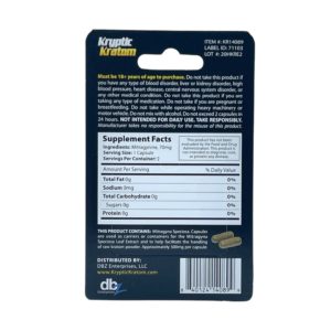 Kryptic Kratom Extract Capsules 2ct