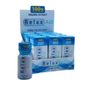 Relax Aid 100X Kratom Extract Shot, 10ml