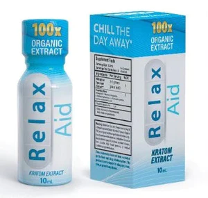 Relax Aid 100X Kratom Extract Shot, 10ml