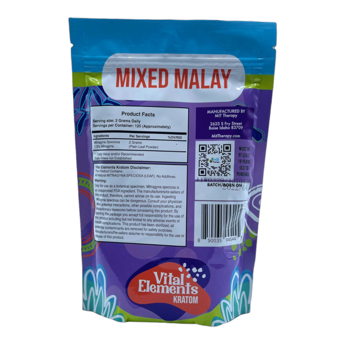 Vital Elements Mixed Malay Kratom Powder