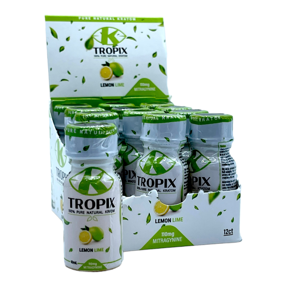K-Tropix Lemon Lime Kratom Shot – 10ml