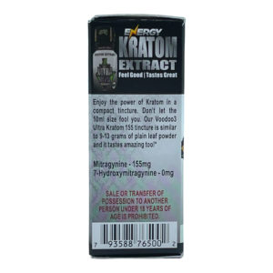 VooDoo3 Ultra 155 Chocolate Mint Energy Kratom Shot 155mg 10mL