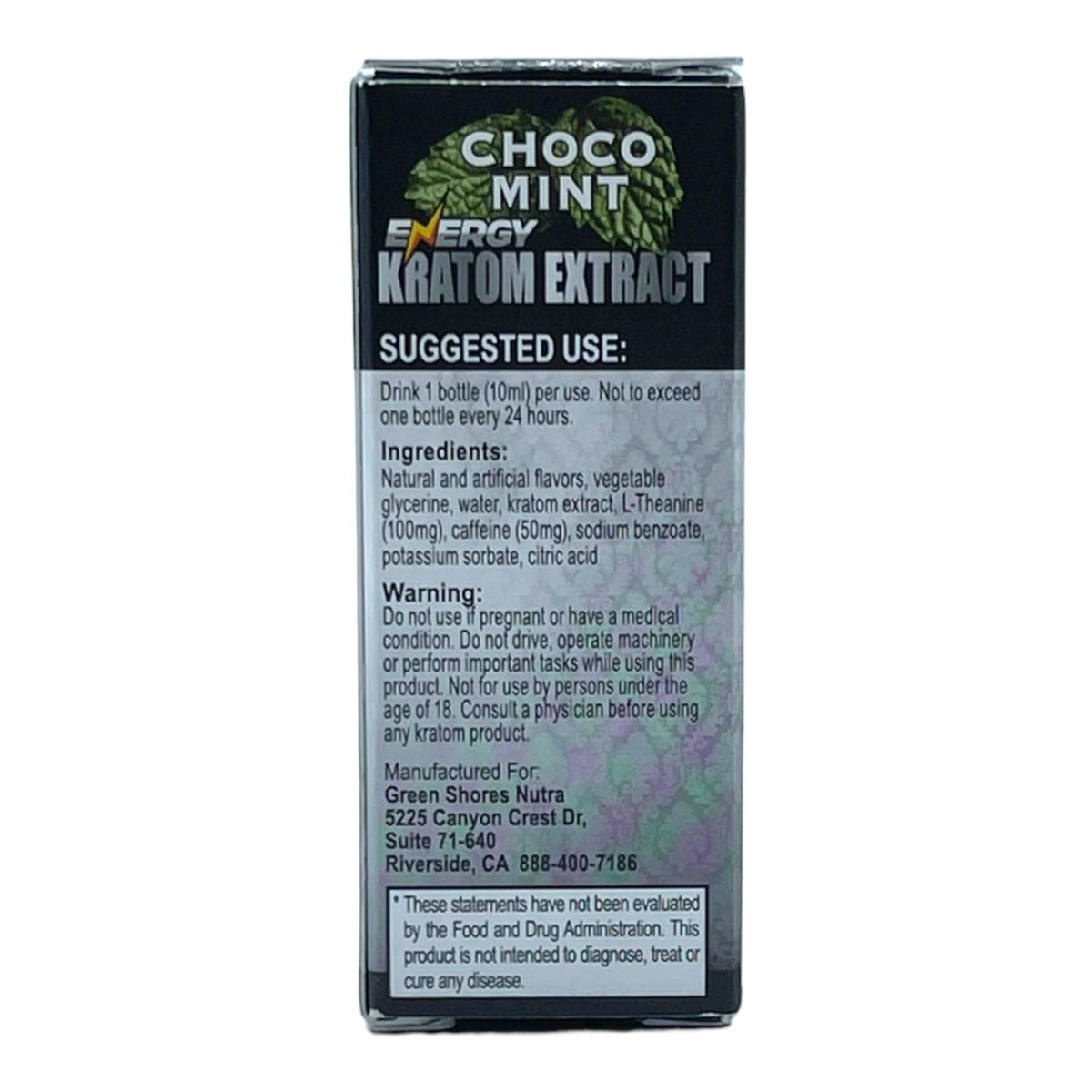 VooDoo3 Ultra 155 Chocolate Mint Energy Kratom Shot – 10ml