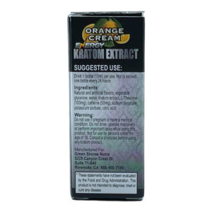 VooDoo3 Ultra 155 Orange Cream Energy Kratom Shot 155mg 10mL